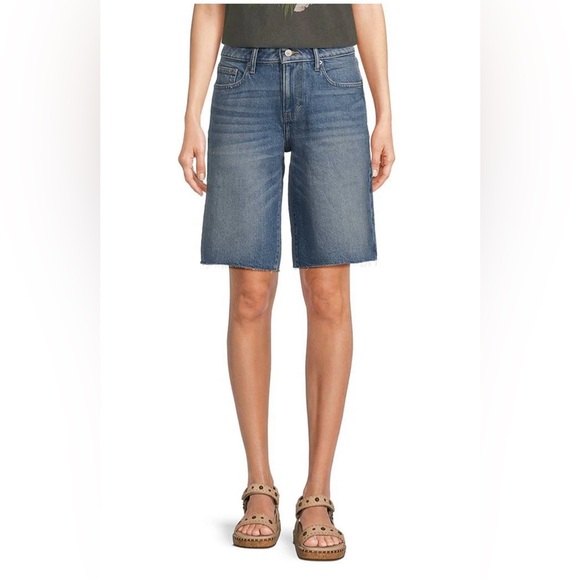 ☘️Lucky Brand Stretch Denim Bermuda Shorts-NWT -☘️SZ 4 - Picture 2 of 15